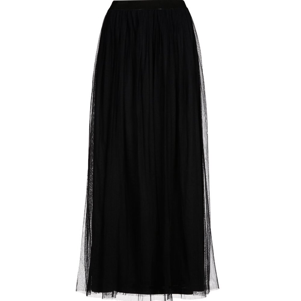Long Black tulle skirt